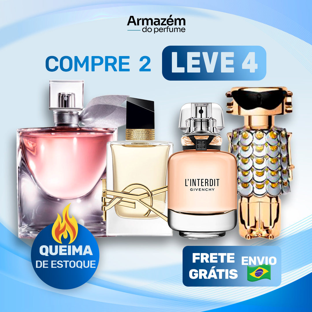 4 Perfumes Femininos TESTER (100ml) -  Libre | Fame | Línterdit | La vie est belle