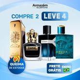 4 Perfumes Masculinos (100ml) - 1 Million | Y Yves Saint Laurent | Scandal | Eros Versace