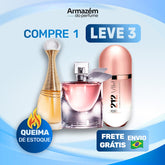 3 Perfumes Femininos (100ml) - 212 VIP Rosé | La Vie est Belle | Jadore