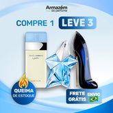 3 Perfumes Femininos (100ml) - Light Blue |  Good Girl | Angel