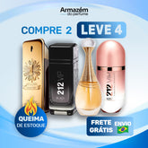 4 Perfumes Importados (100ml) - 1 Million | Jadore | 212 VIP rose  | 212 VIP Black