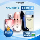 4 Perfumes Femininos TESTER (100ml) - 212 VIP Rosé | La Vie est Belle | Good girl | Light Blue (
