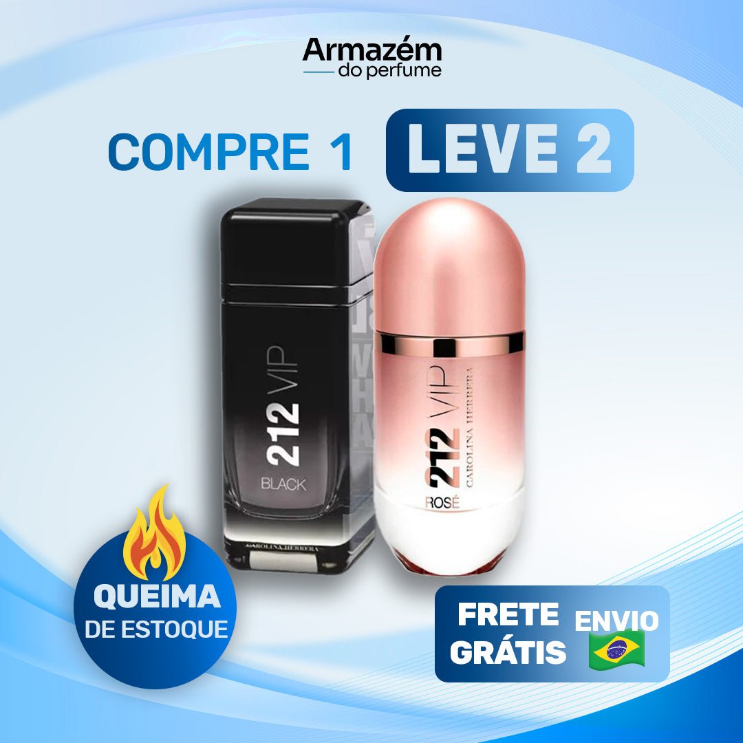 2 Perfumes TESTER (100ml) -  212 VIP Rosé | 212 VIP Black