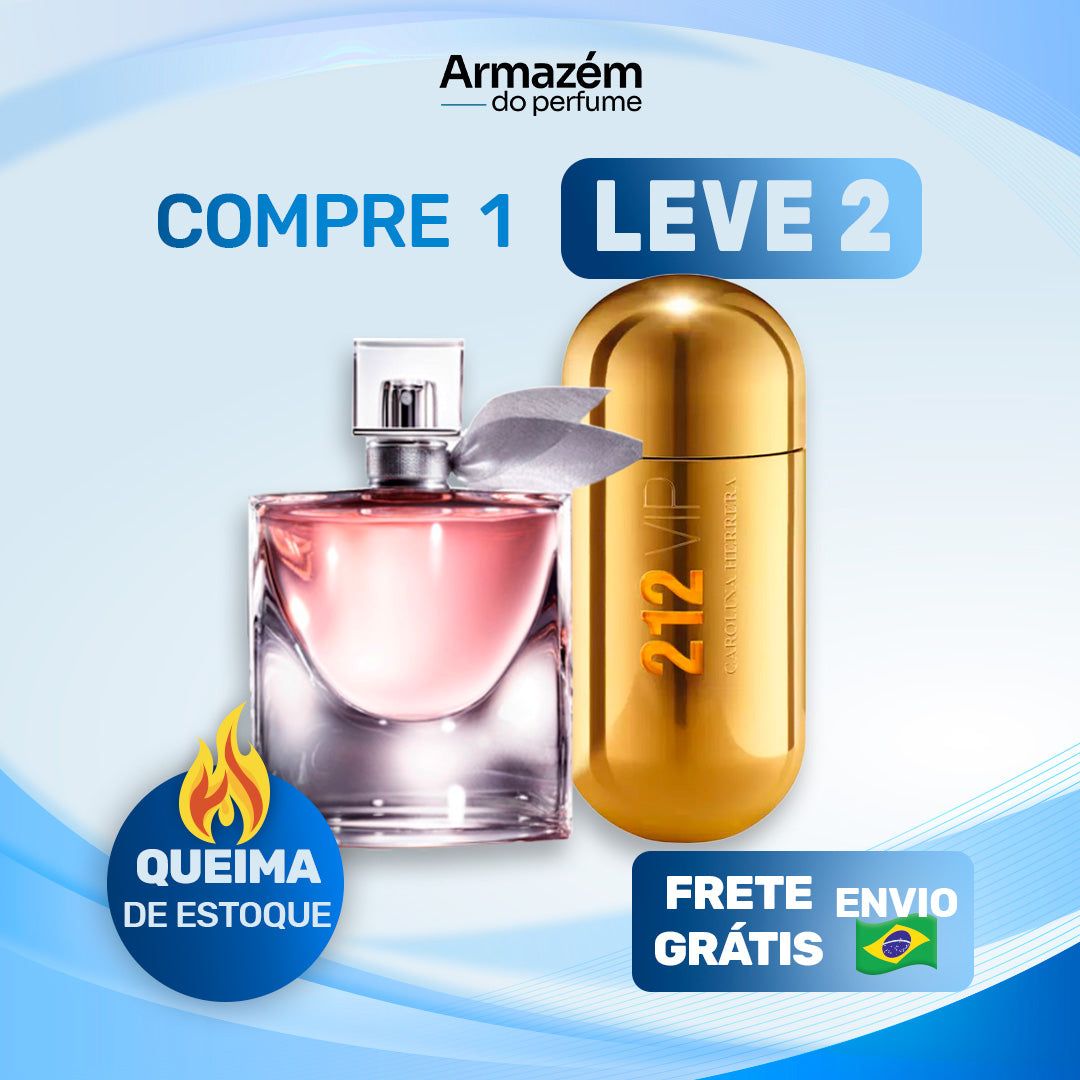 2 Perfumes Femininos TESTER (100ml) - 212 VIP | La Vie est Belle Feminino