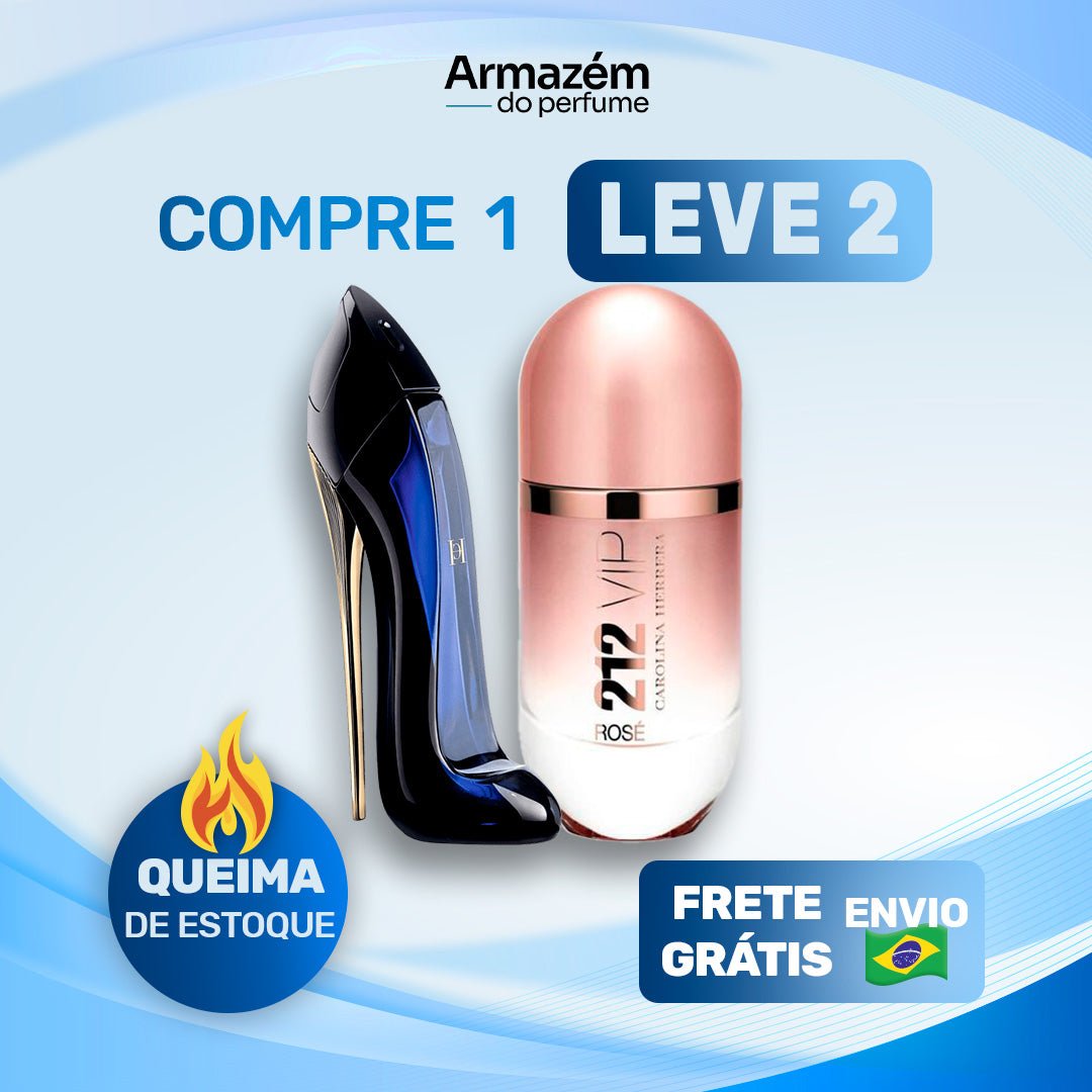 2 Perfumes  Femininos (100ml) - Good Girl | 212 VIP Rosé
