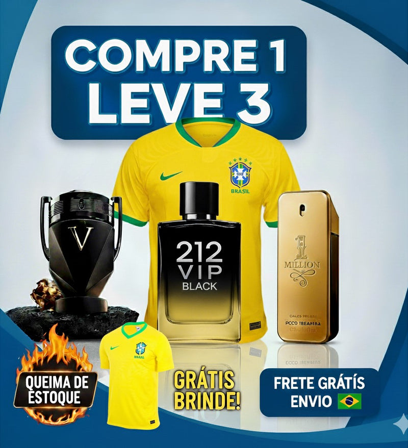 Combo 3 Perfumes + Camisa de Brinde