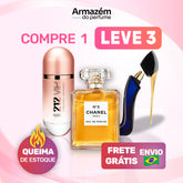 Combo 3 Perfumes Femininos Importados (100ml) - 212 VIP Rosé | Chanel Nº 5 | Good Girl |