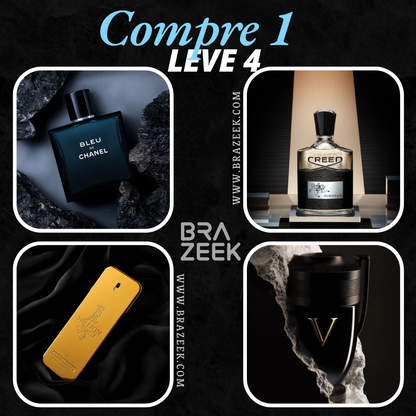 Perfumes Masculinos Importados (100ml) Compre 1 Leve 4 - 1 Million | Creed Aventus | Invictus | BLEU